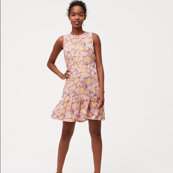 floral flounce dress